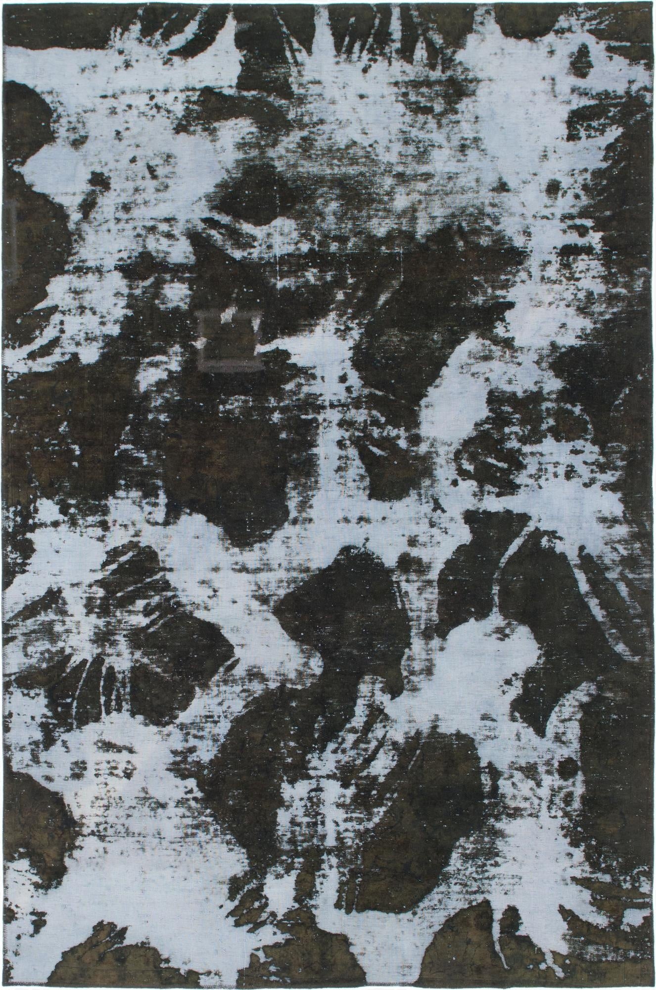  6' 9 x 10' 2  Hand Knotted Ultra Vintage Persian Wool Rug