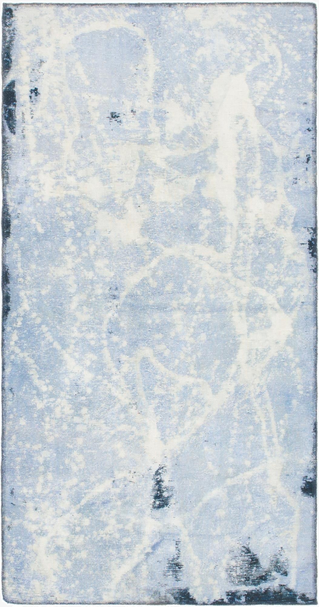  3' 3 x 6' 5  Hand Knotted Ultra Vintage Persian Wool Rug