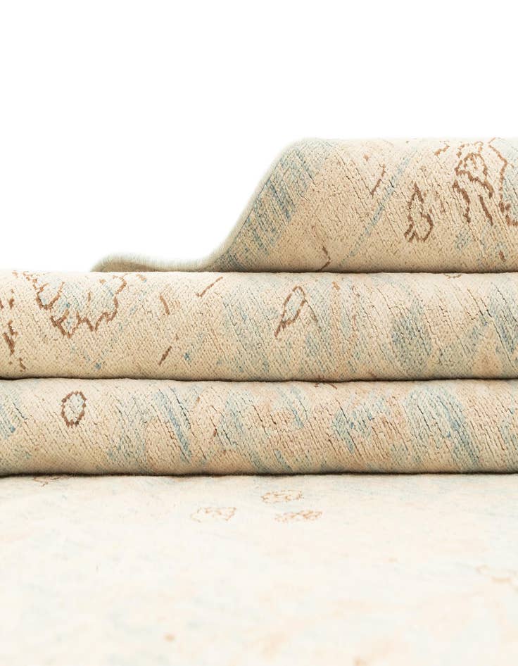 Detail image of  5' 1 x 25' 4  Hand Knotted Ziegler Rug