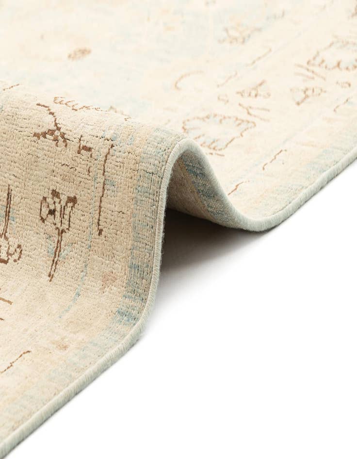 Detail image of  5' 1 x 25' 4  Hand Knotted Ziegler Rug