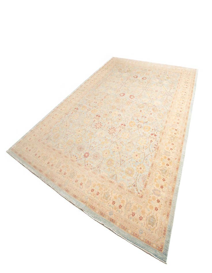 Detail image of  12' x 17' 4  Hand Knotted Ziegler Rug