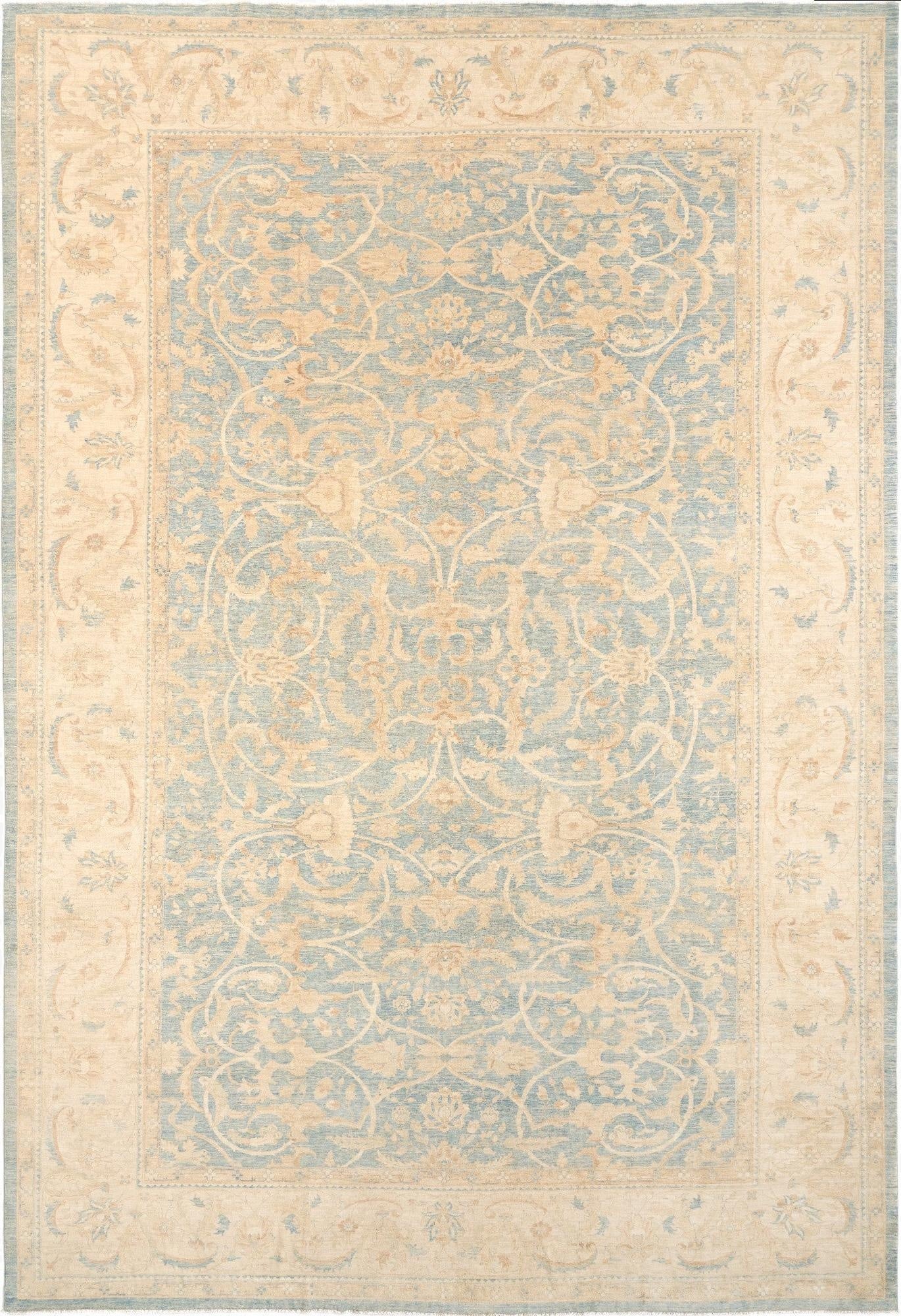  11' 11 x 17' 10  Hand Knotted Ziegler Rug