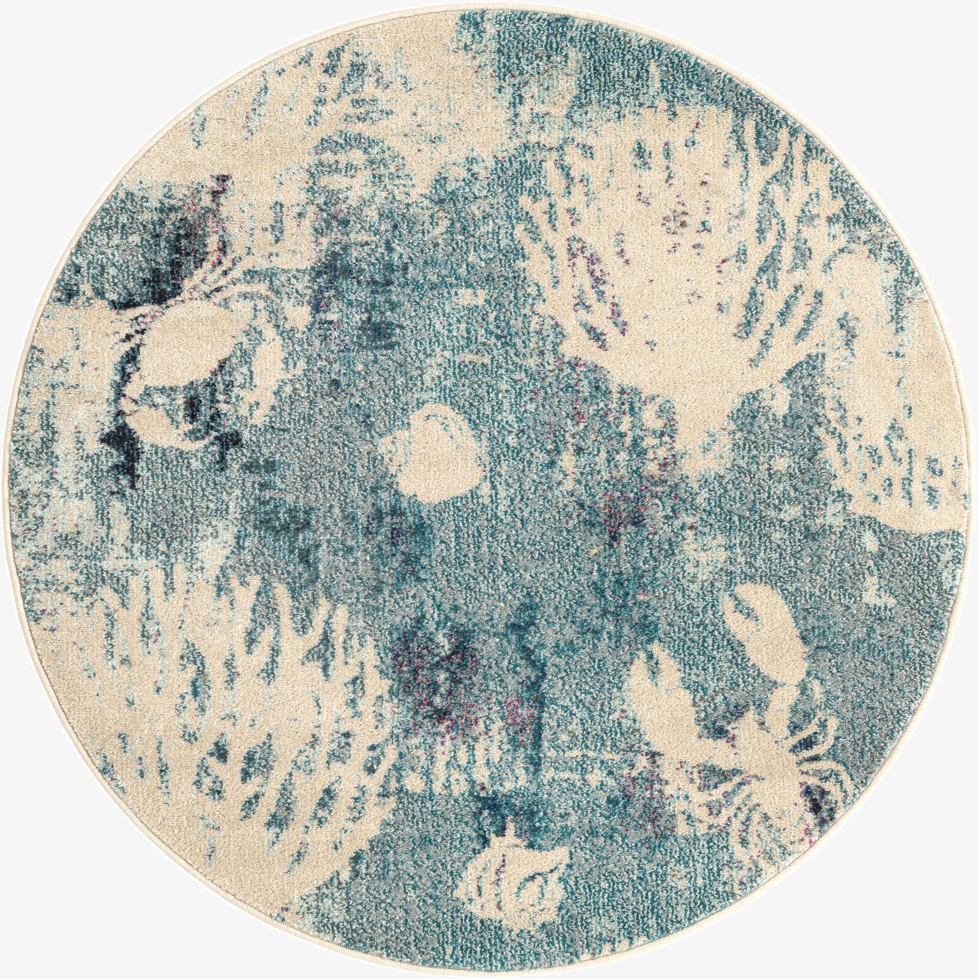  4' x 4'  Washable Amalfi Round Rug