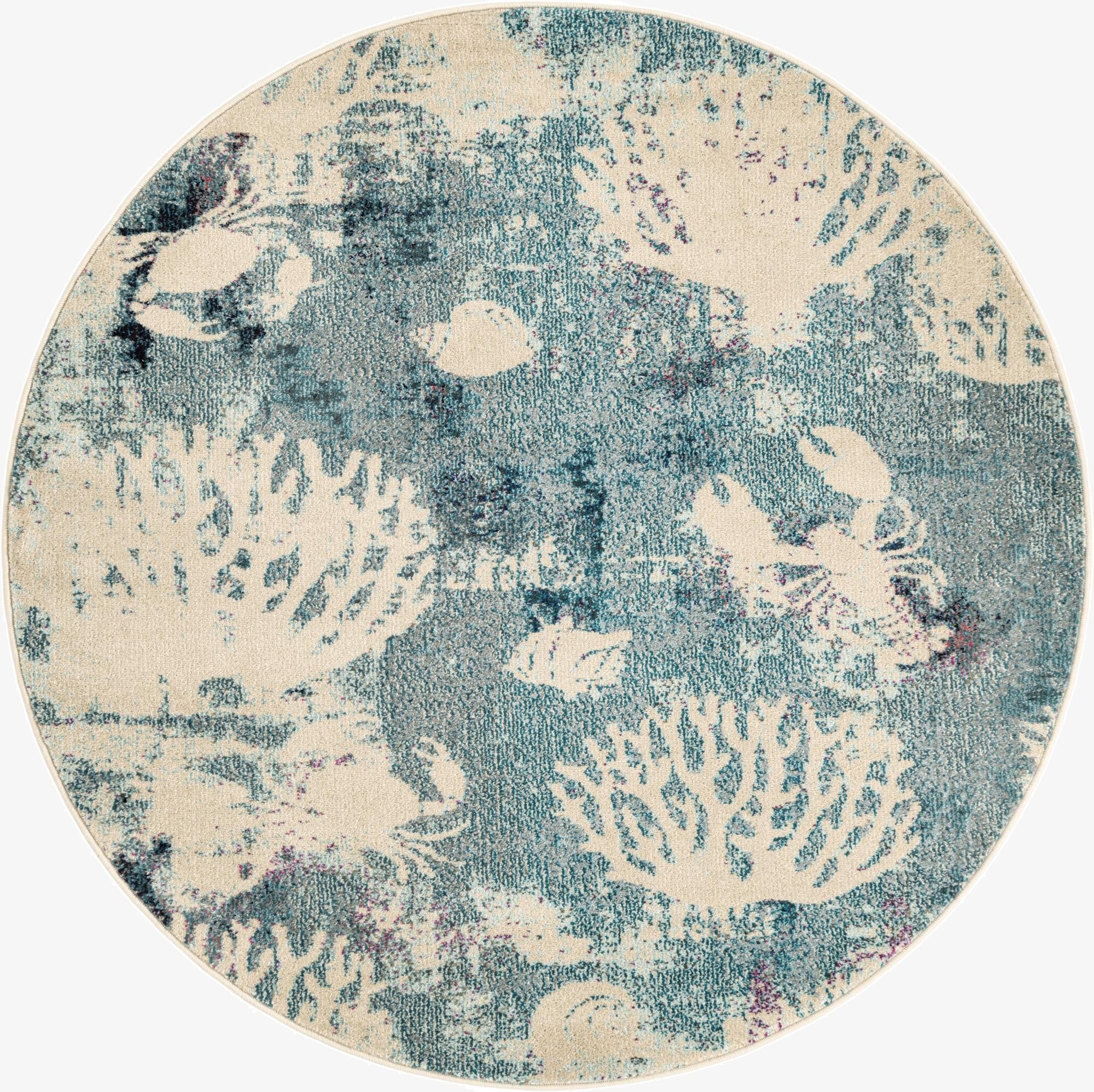  5' 3 x 5' 3  Washable Amalfi Round Rug
