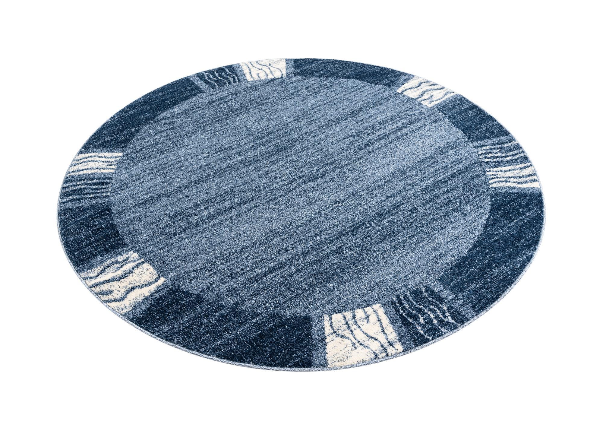 Light Blue 6' x 6' Angelica Round Rug | Rugs.com