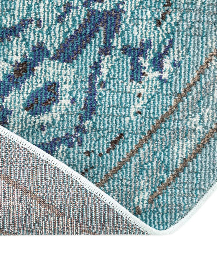 Detail image of  3' 3 x 3' 3  Washable Fleur Round Rug