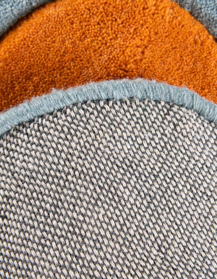 Detail image of  4' 1 x 4' 1 Happy Rugs Funky Flower Wool Round