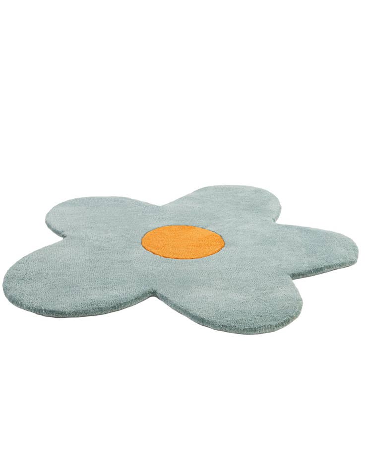 Detail image of  3' 1 x 3' 1 Happy Rugs Funky Flower Wool Round