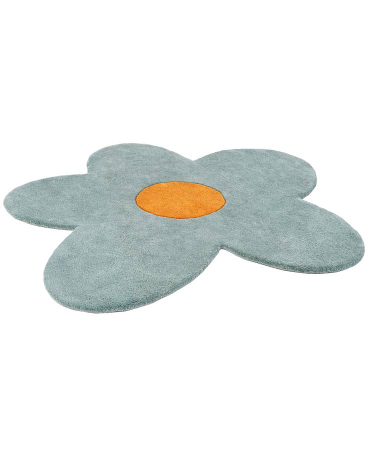 Detail image of  4' 1 x 4' 1 Happy Rugs Funky Flower Wool Round