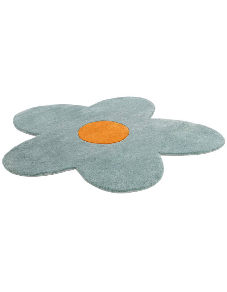 Detail image of  4' 1 x 4' 1 Happy Rugs Funky Flower Wool Round