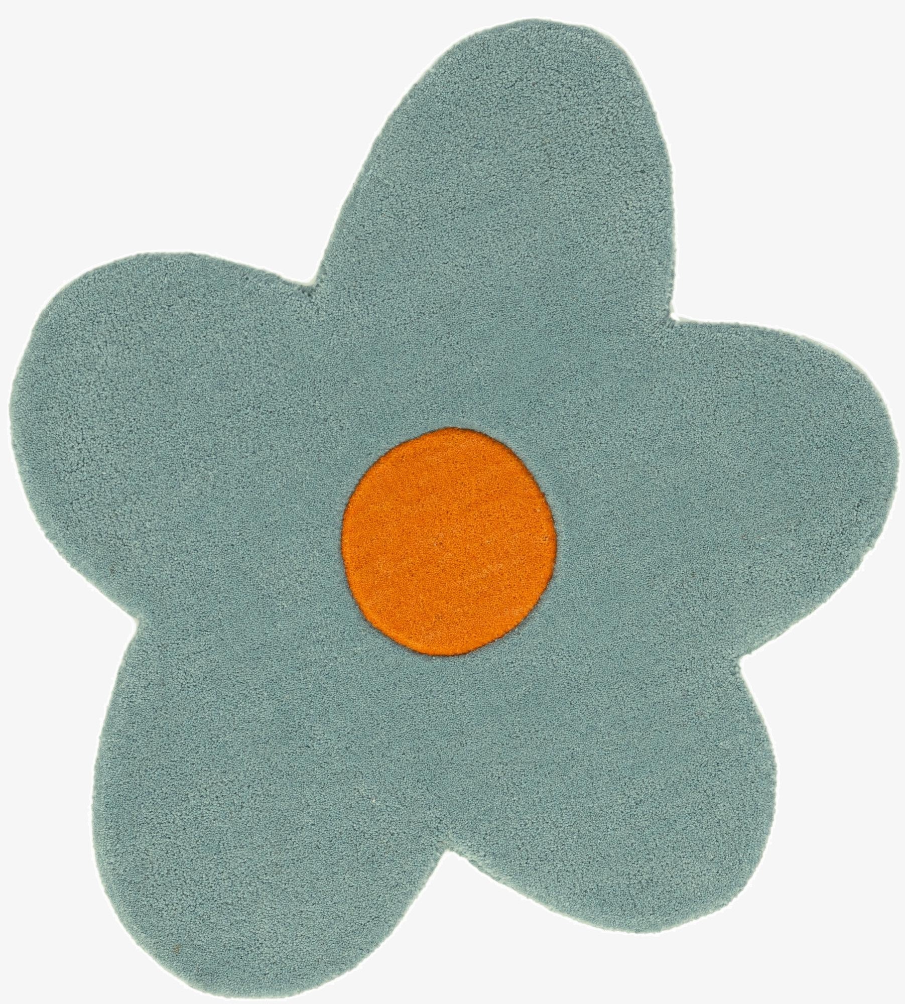  2' 2 x 2' 2 Happy Rugs Funky Flower Wool Round