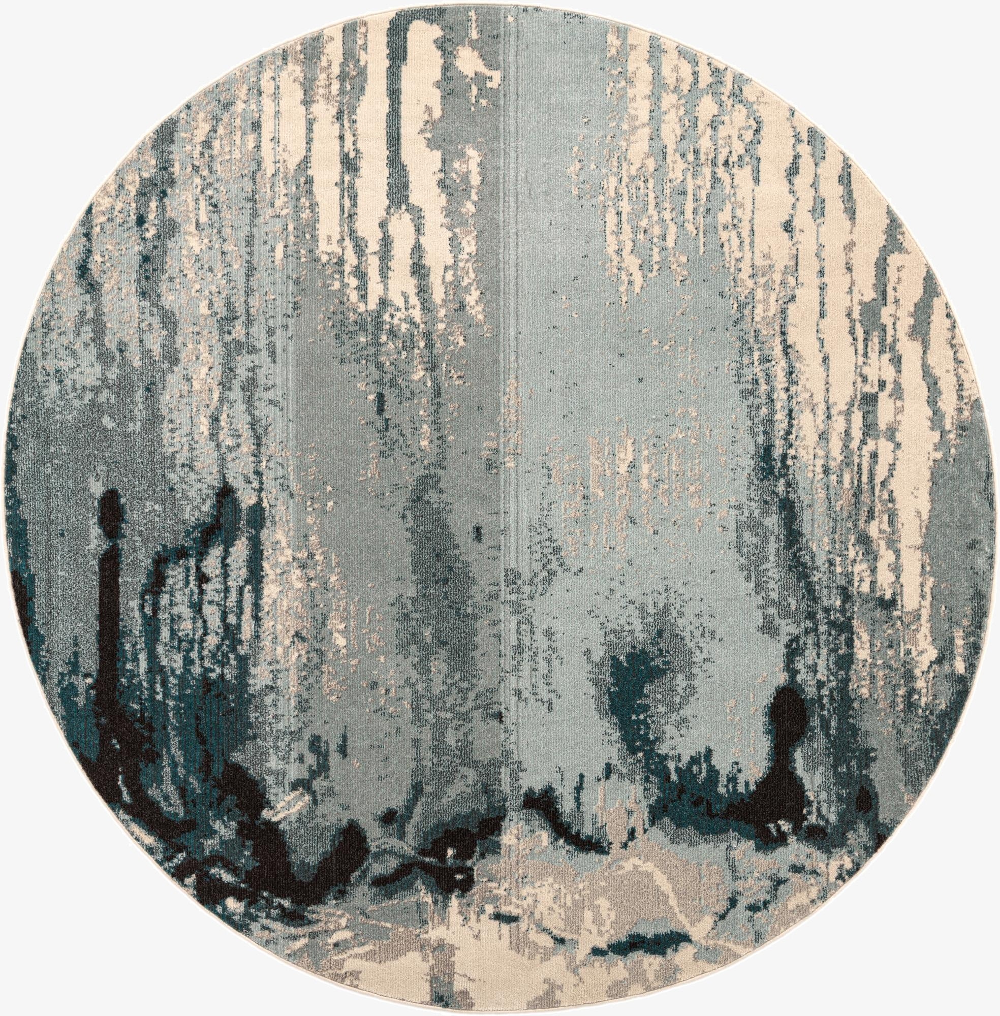  8' x 8'  Washable Hyacinth Round Rug