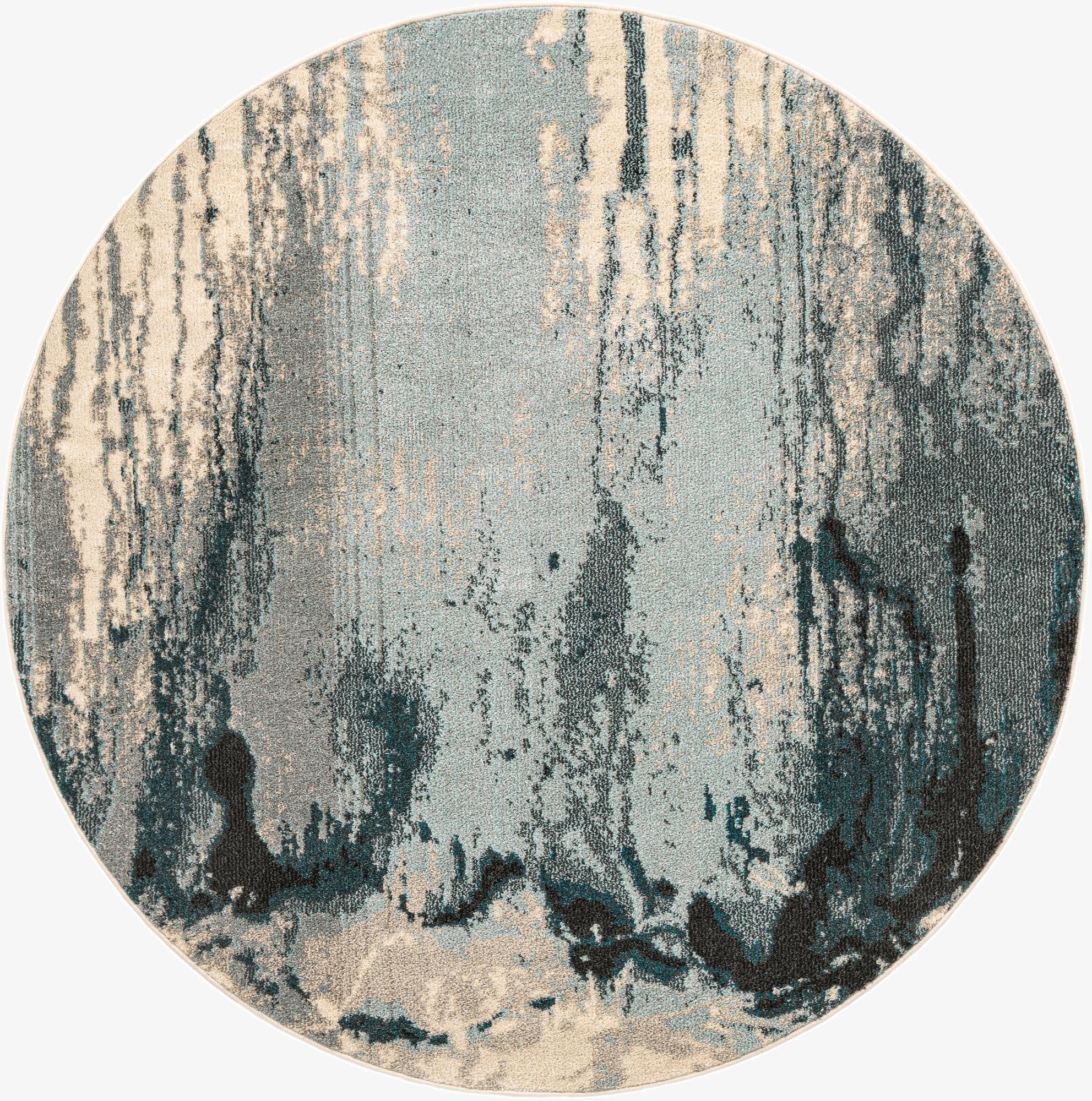  6' x 6'  Washable Hyacinth Round Rug