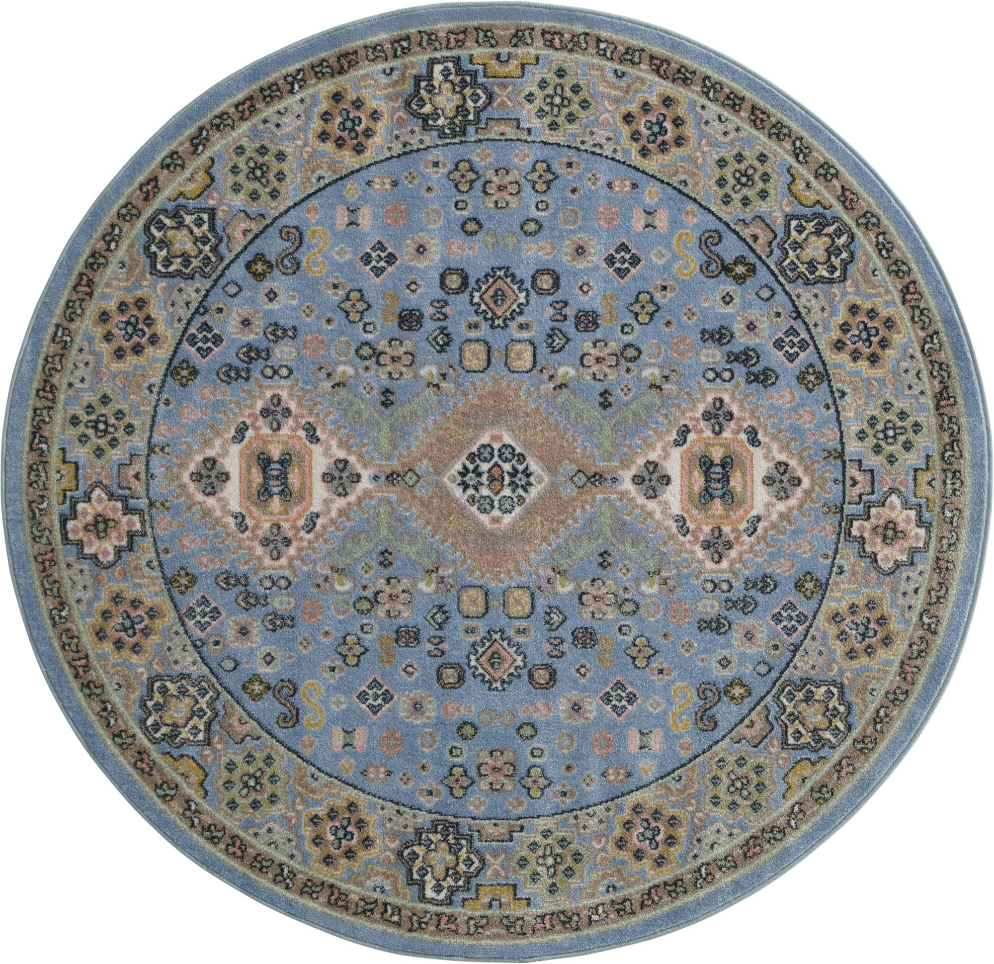  5' 3 x 5' 3 Kamala Washable Round Rug