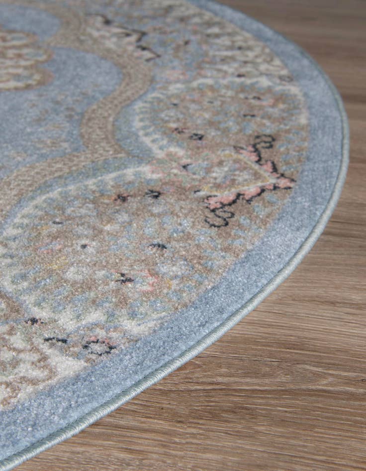 Detail image of  5' 3 x 5' 3 Kamala Washable Round Rug