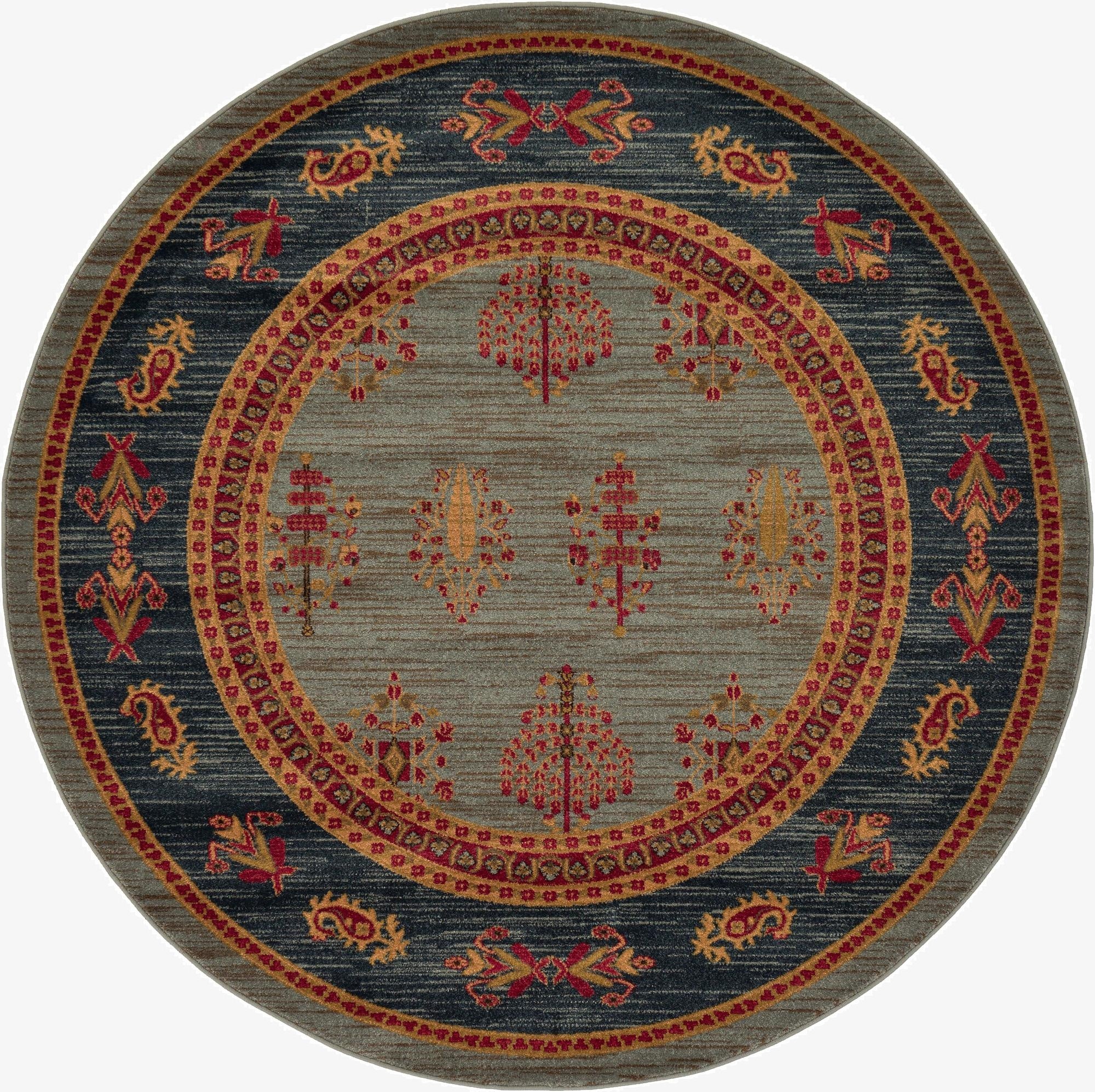  6' x 6' Kashkuli Gabbeh Round Rug