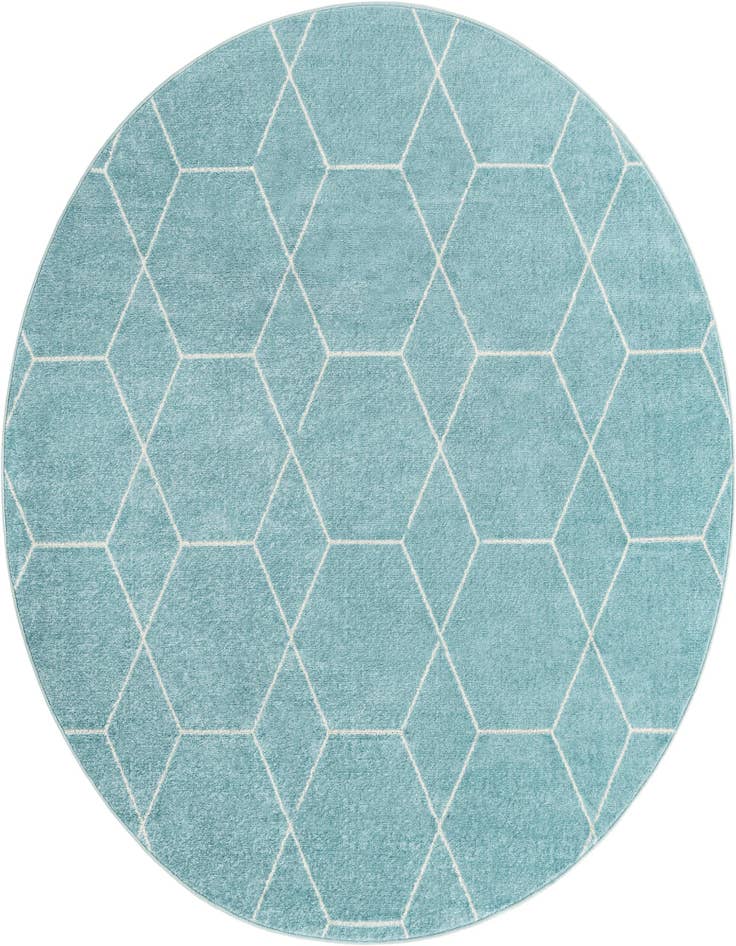 Detail image of  4' x 4' Lattice Frieze Round Rug