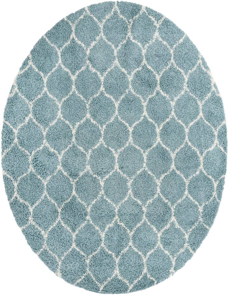 Detail image of  10' x 10' Lattice Shag Round Rug