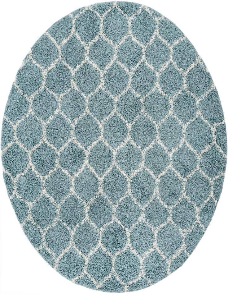 Detail image of  7' 10 x 7' 10 Lattice Shag Round Rug