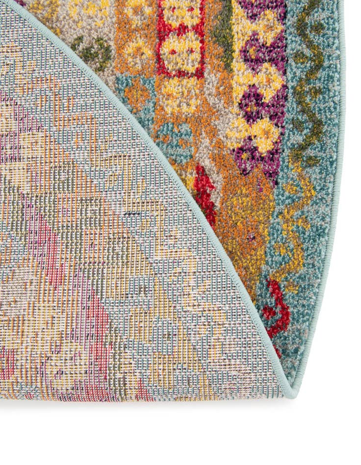 Detail image of  6' x 6'  Washable Mesa Round Rug