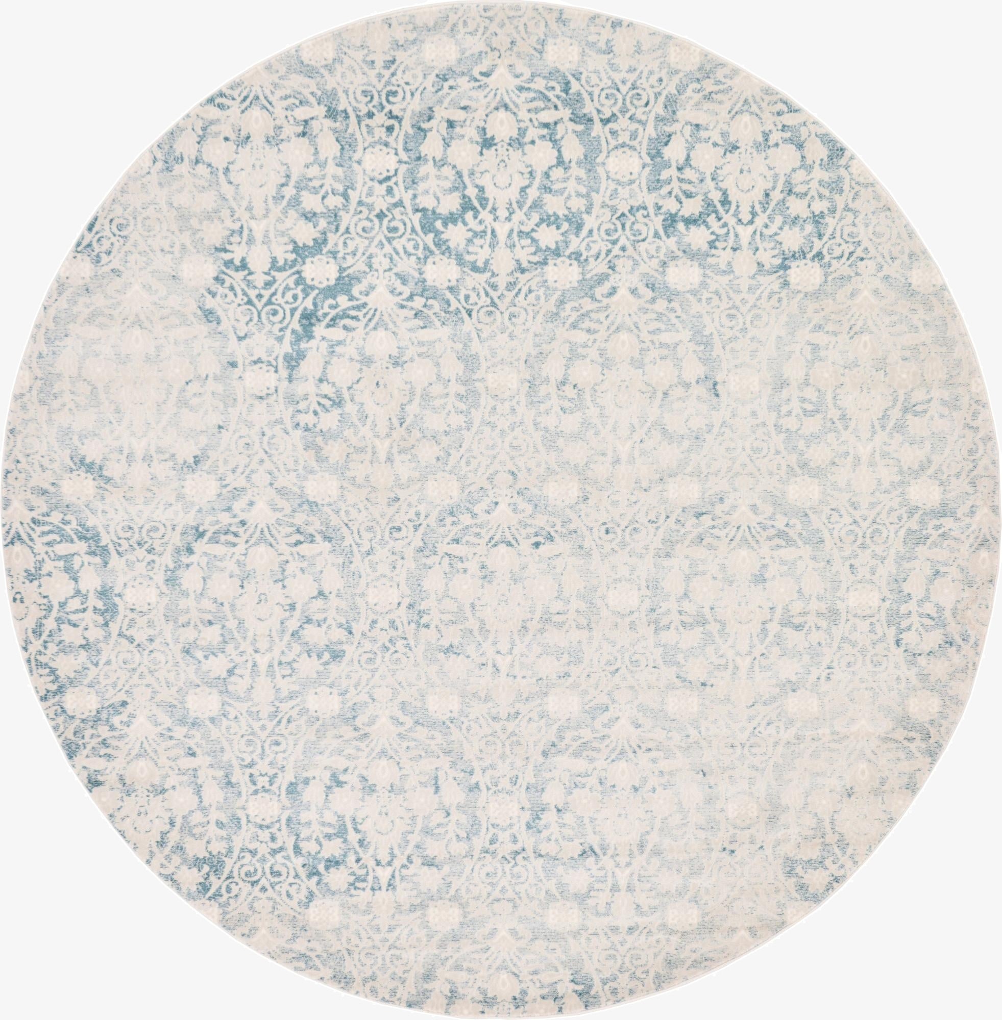  8' x 8' Modern Classical Round Rug