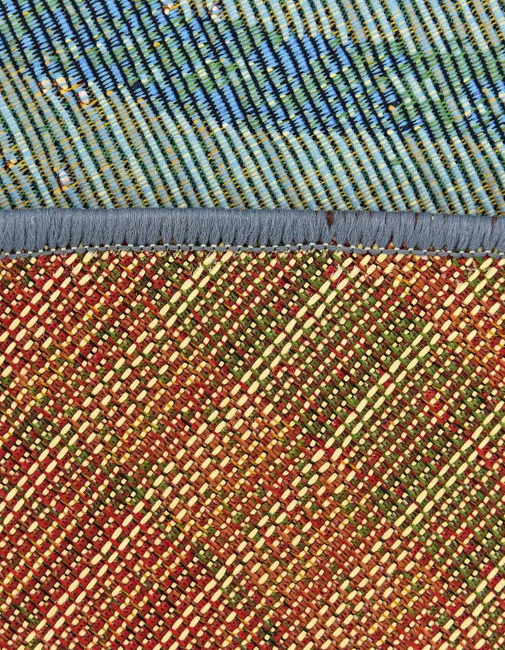 Detail image of  8' x 8'  Washable Modern Indoor / Outdoor Round Rug