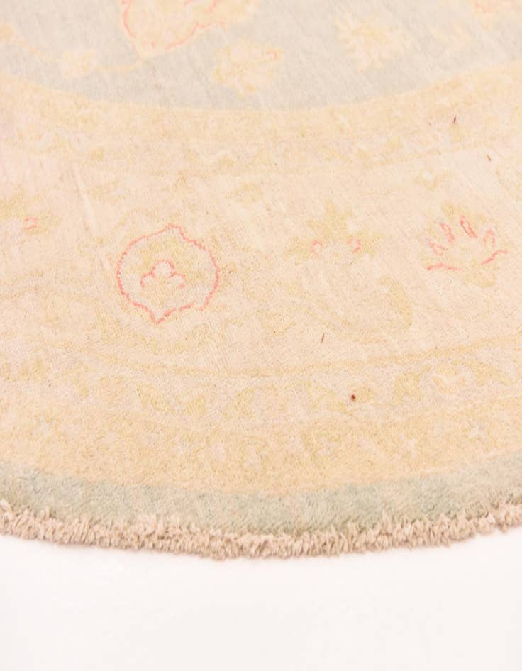 Detail image of  9' 5 x 9' 8  Hand Knotted Peshawar Ziegler Round Rug