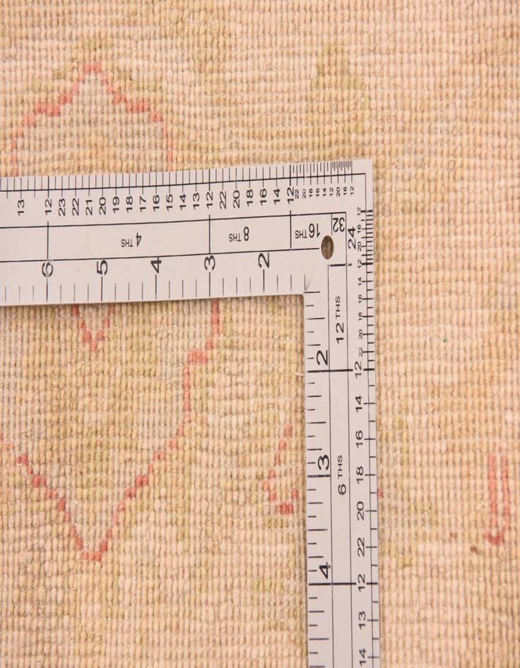 Detail image of  9' 5 x 9' 8  Hand Knotted Peshawar Ziegler Round Rug