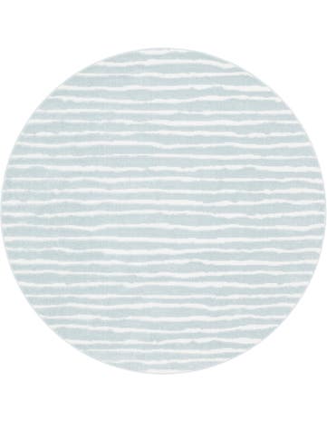 8' x 8' Washable Sabrina Soto Ola Indoor / Outdoor Round Rug