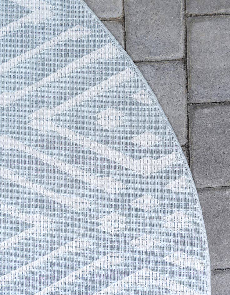 Detail image of  8' x 8'  Washable Sabrina Soto Ella Indoor / Outdoor Round Rug