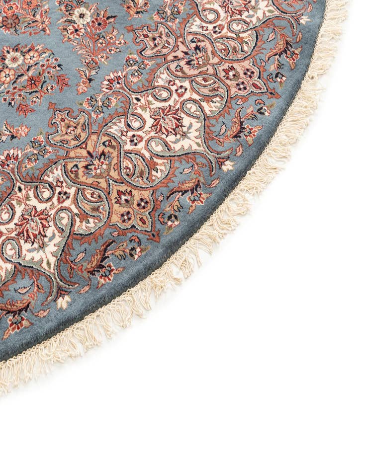 Detail image of  8' 1 x 8' 1  Hand Knotted Sarough Oriental Wool Round Rug