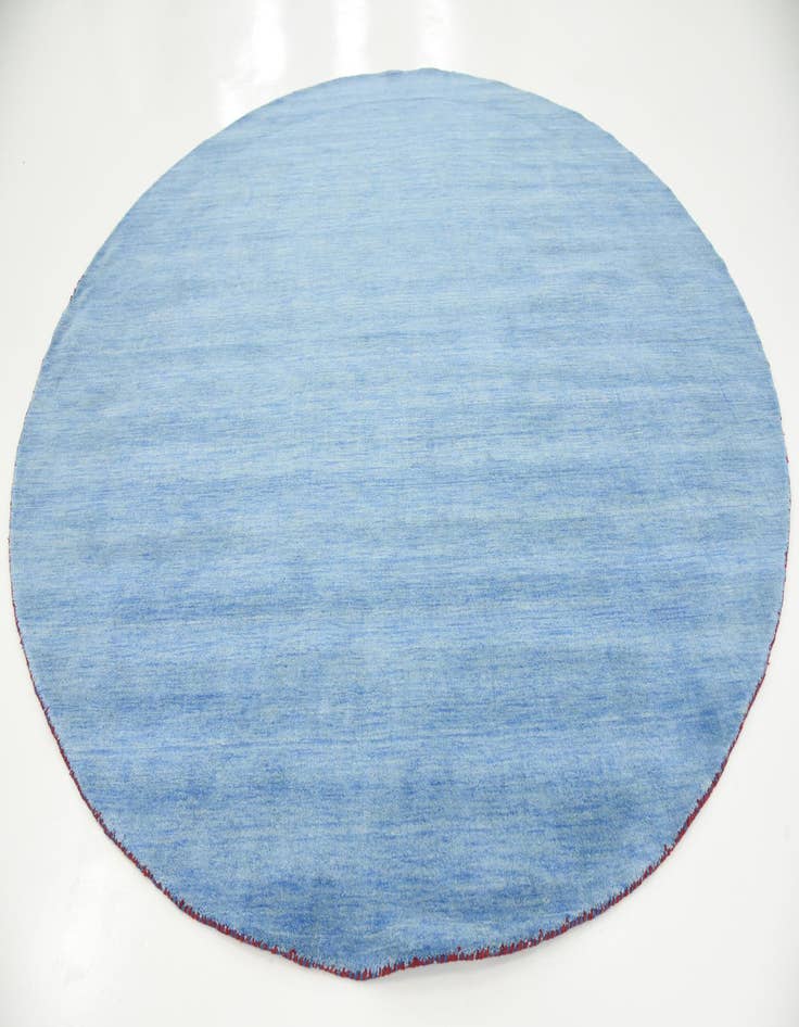 Detail image of  9' 10 x 9' 10  Hand Knotted Solid Gabbeh Wool Round Rug
