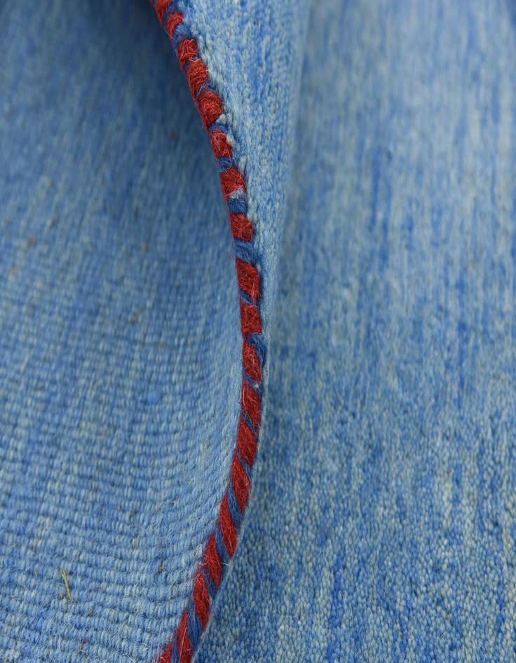 Detail image of  9' 10 x 9' 10  Hand Knotted Solid Gabbeh Wool Round Rug