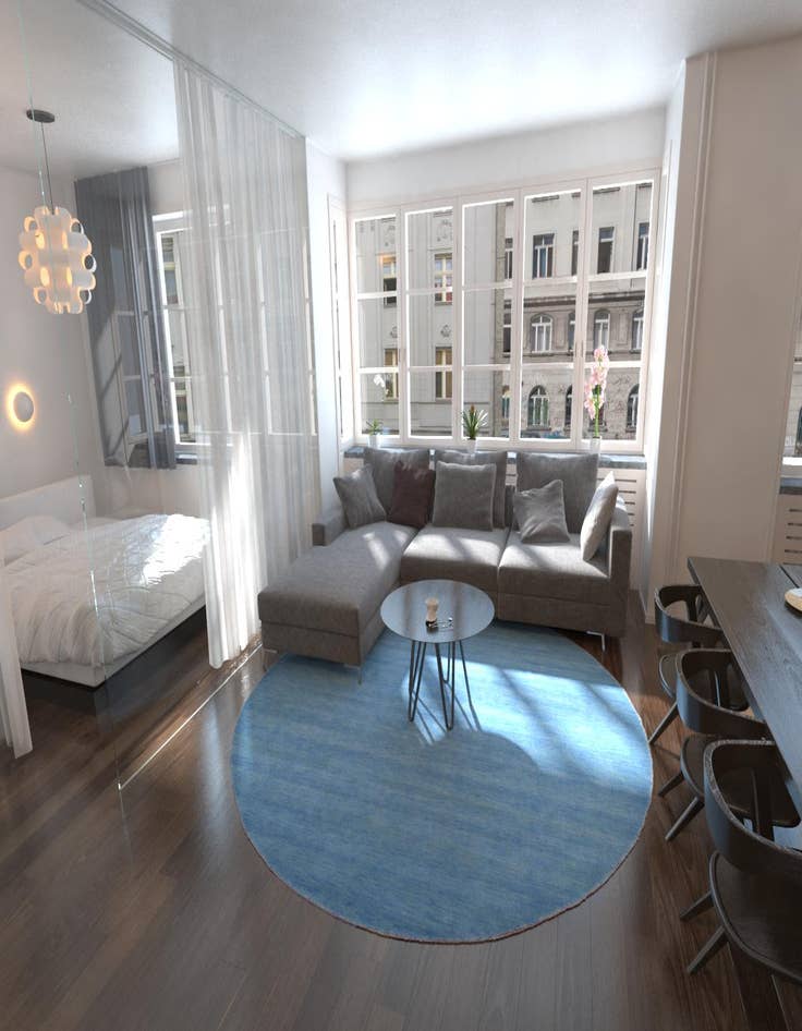 Detail image of  9' 10 x 9' 10  Hand Knotted Solid Gabbeh Wool Round Rug