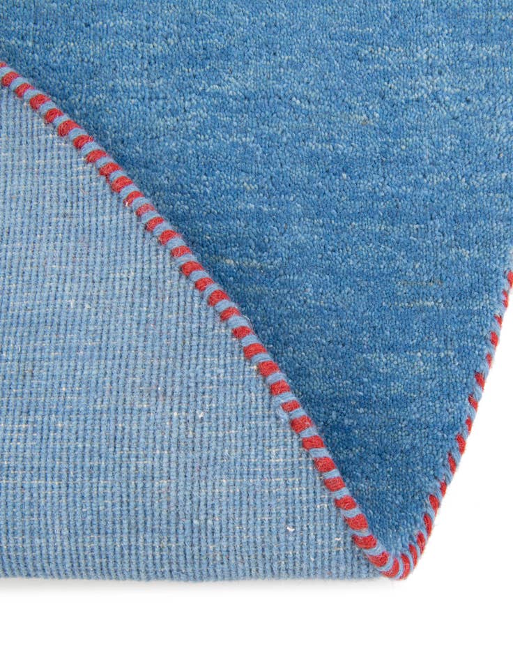 Detail image of  9' 10 x 9' 10  Hand Knotted Solid Gabbeh Wool Round Rug