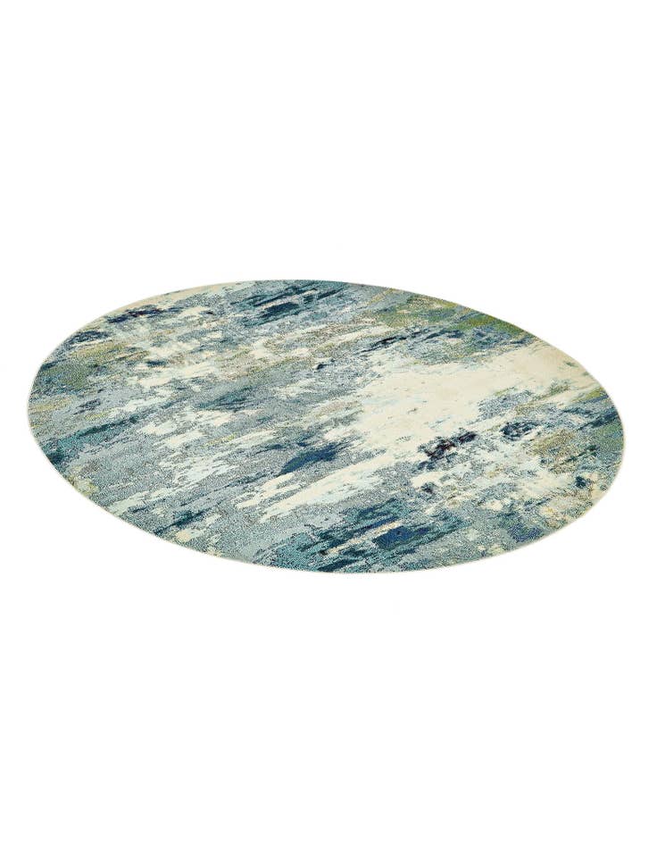 Detail image of  8' x 8'  Washable Theia Round Rug