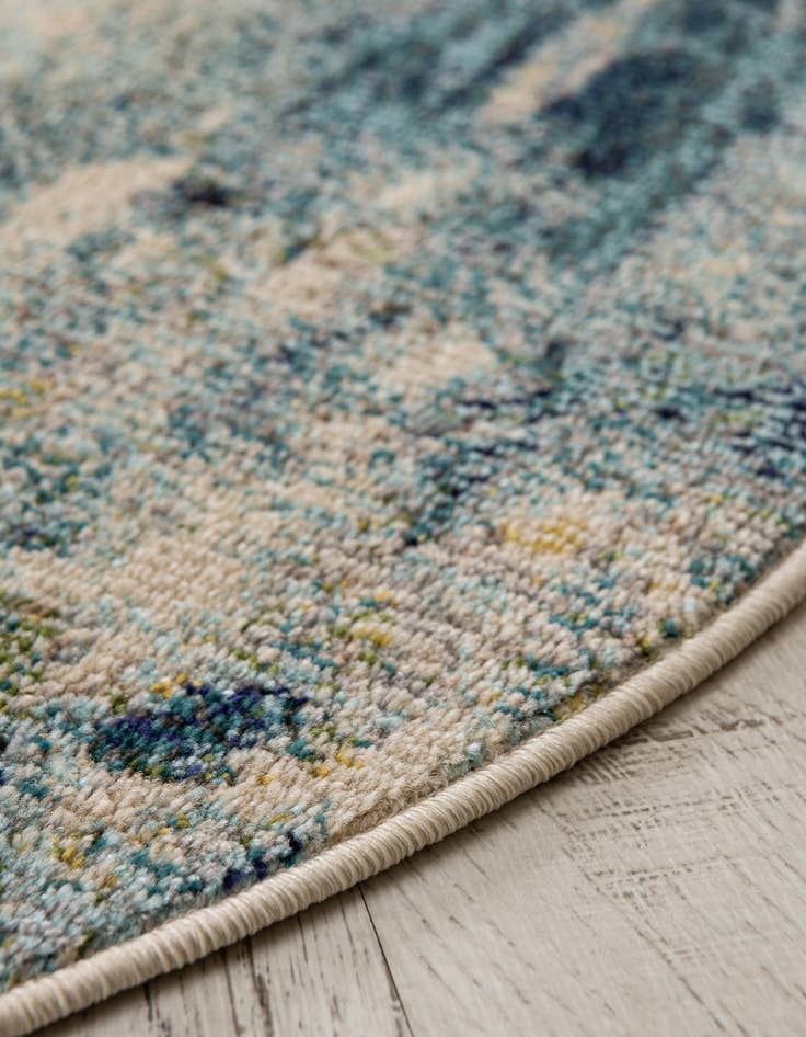 Detail image of  8' x 8'  Washable Theia Round Rug