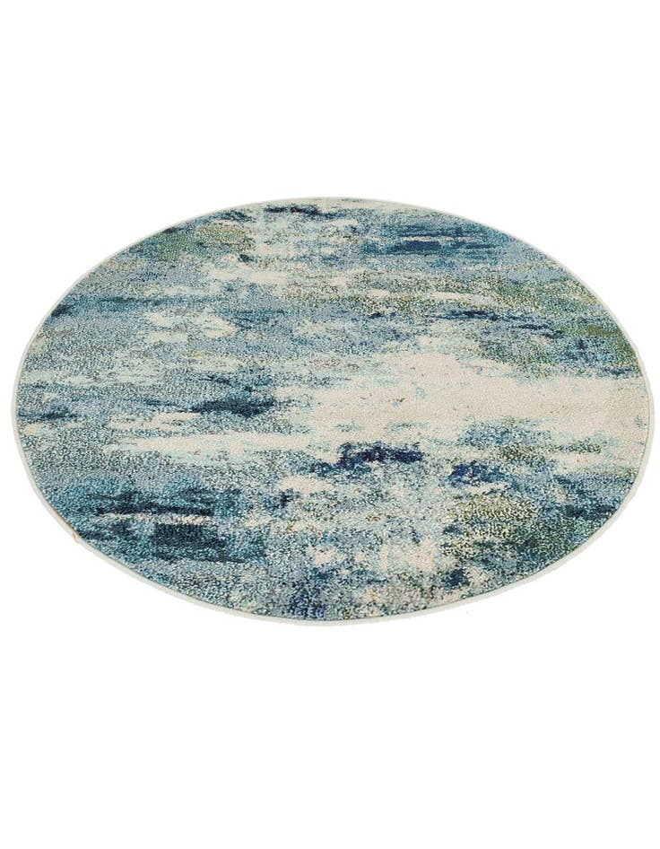 Detail image of  3' 3 x 3' 3  Washable Theia Round Rug