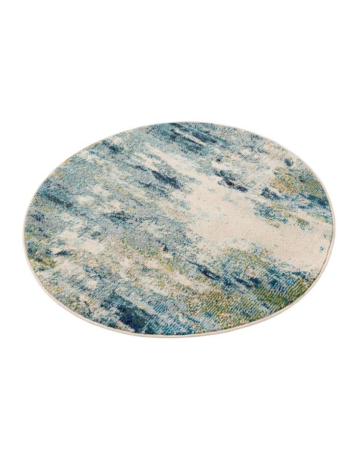 Detail image of  3' 3 x 3' 3  Washable Theia Round Rug