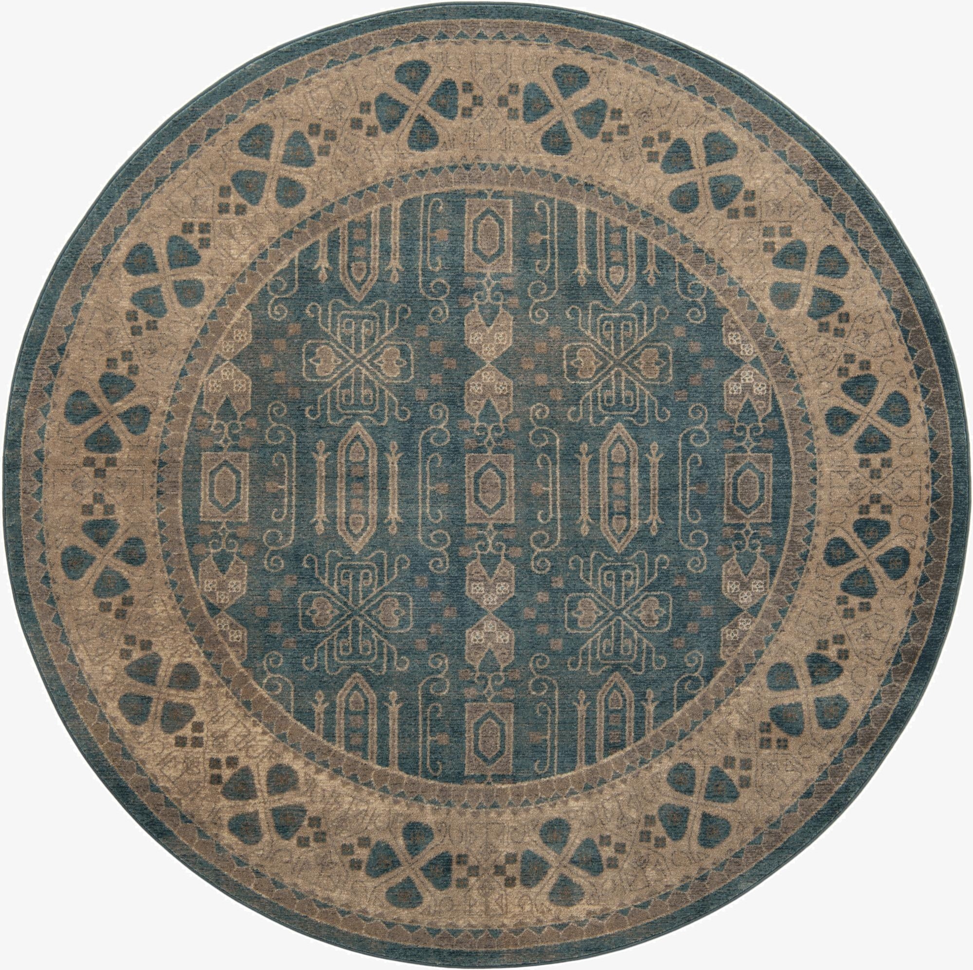  7' 3 x 7' 3 Viola Round Rug
