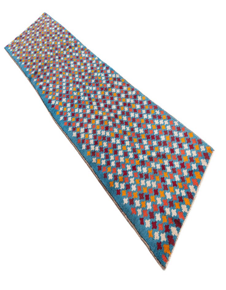 Detail image of  2' 6 x 9' 7  Hand Knotted Balouch Wool Runner Rug