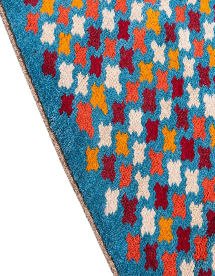 Detail image of  2' 6 x 9' 7  Hand Knotted Balouch Wool Runner Rug