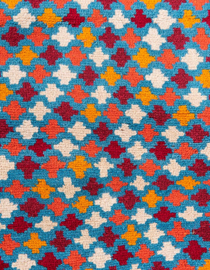 Detail image of  2' 6 x 9' 7  Hand Knotted Balouch Wool Runner Rug