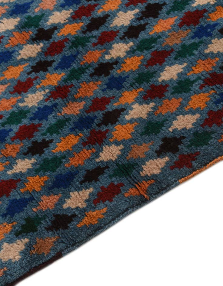 Detail image of  3' x 9' 7  Hand Knotted Balouch Wool Runner Rug