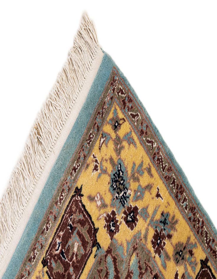 Detail image of  3' 2 x 7'  Hand Knotted Bokhara Runner Rug