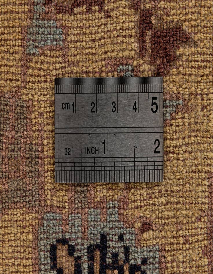 Detail image of  3' 2 x 7'  Hand Knotted Bokhara Runner Rug