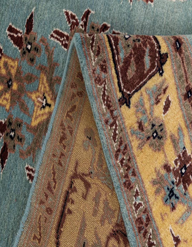 Detail image of  3' 2 x 7'  Hand Knotted Bokhara Runner Rug