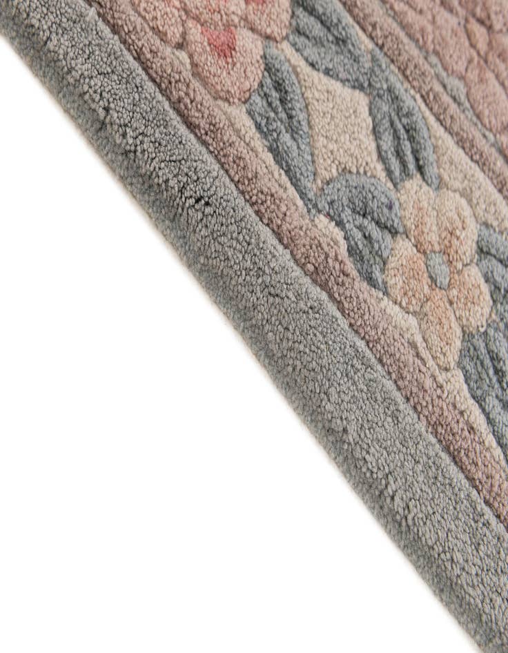 Detail image of  2' 5 x 8' 10  Hand Knotted Carved Pekin Wool Runner Rug