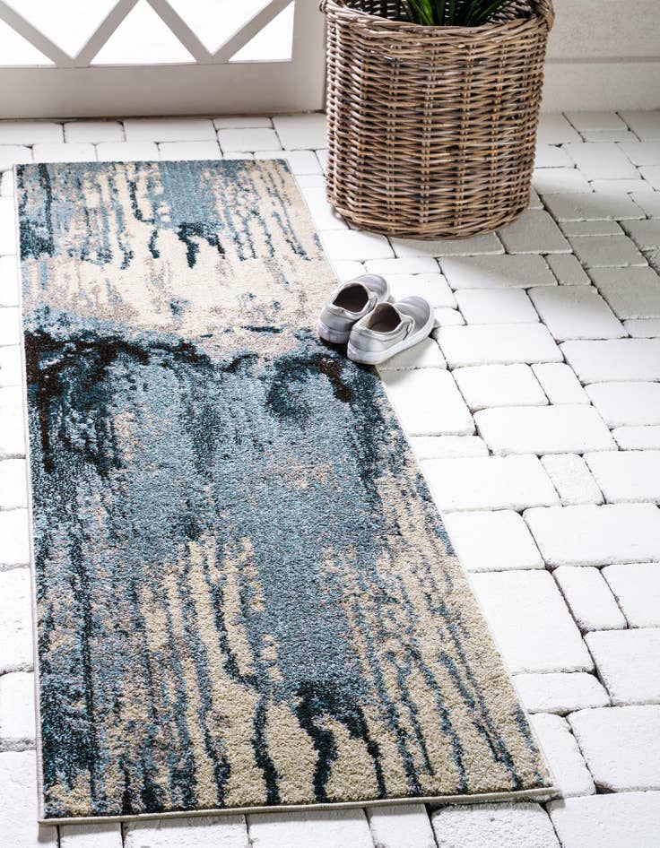 Detail image of  2' 2 x 6' 9  Washable Hyacinth Runner Rug