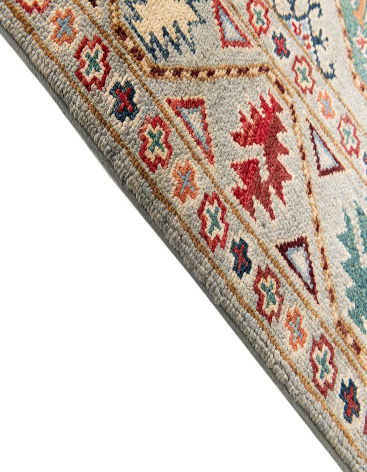 Detail image of  2' 8 x 10'  Hand Knotted Kazak Runner Rug